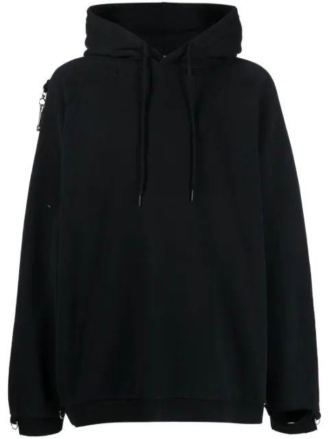 RAF SIMONS 아트워크 프린트 코튼 후드티