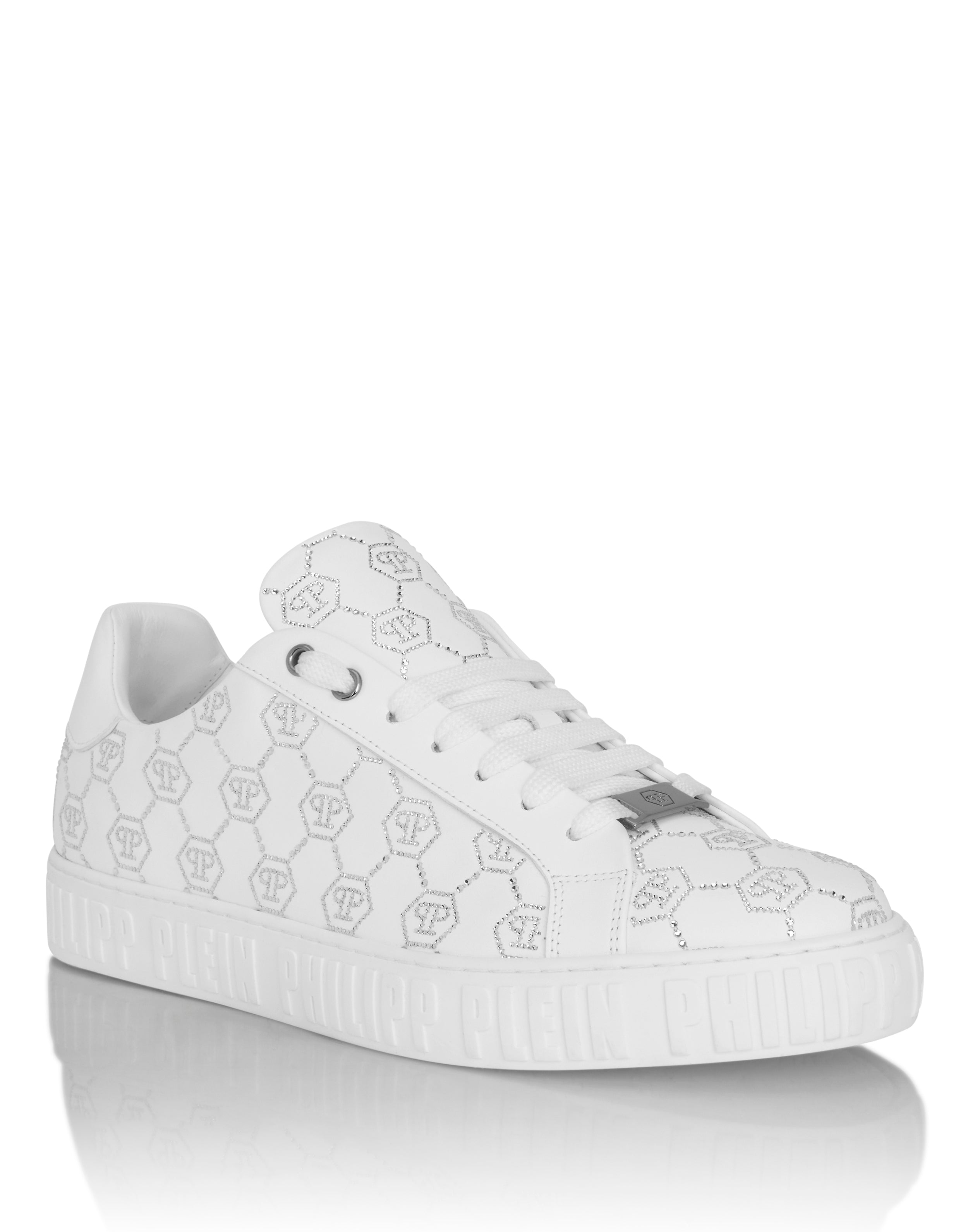 PHILIPP PLEIN 로우탑 스니커즈 카슨 모노그램 스트라스