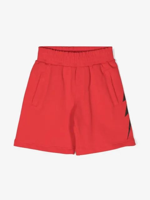 Neil Barrett Kids 라이트닝 프린트 반바지