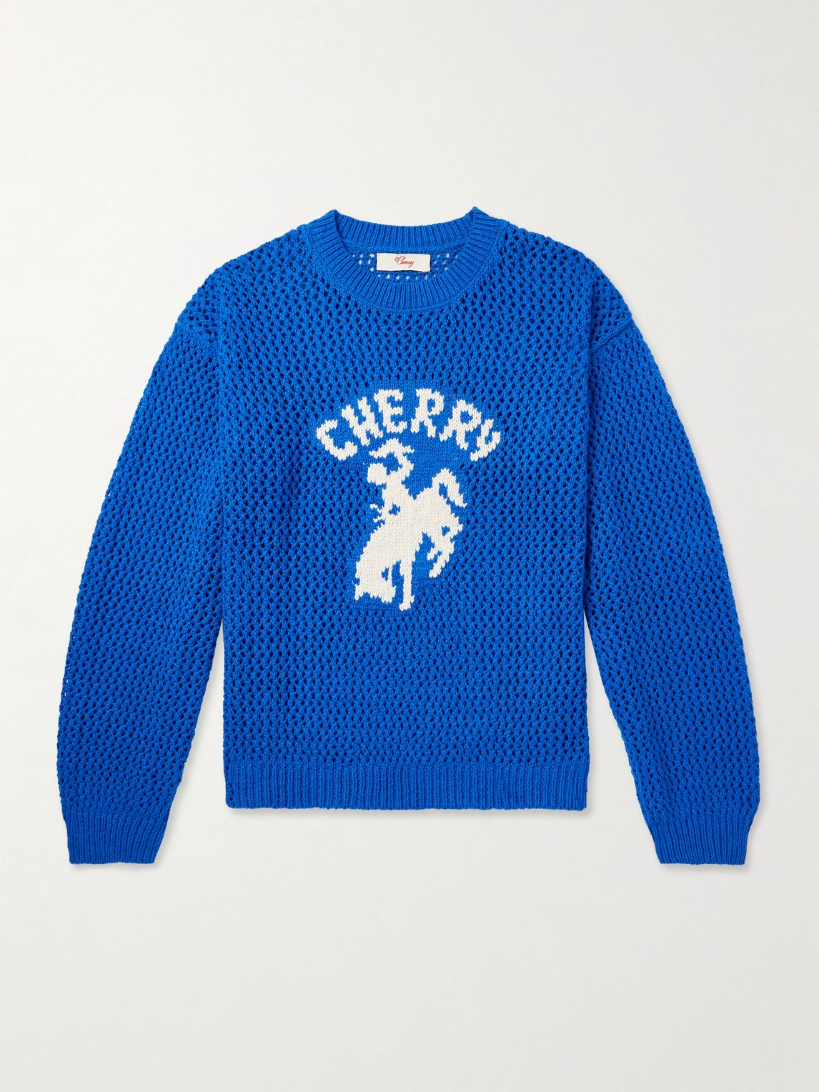 CHERRY LOS ANGELES 인타르시아 코튼 스웨터