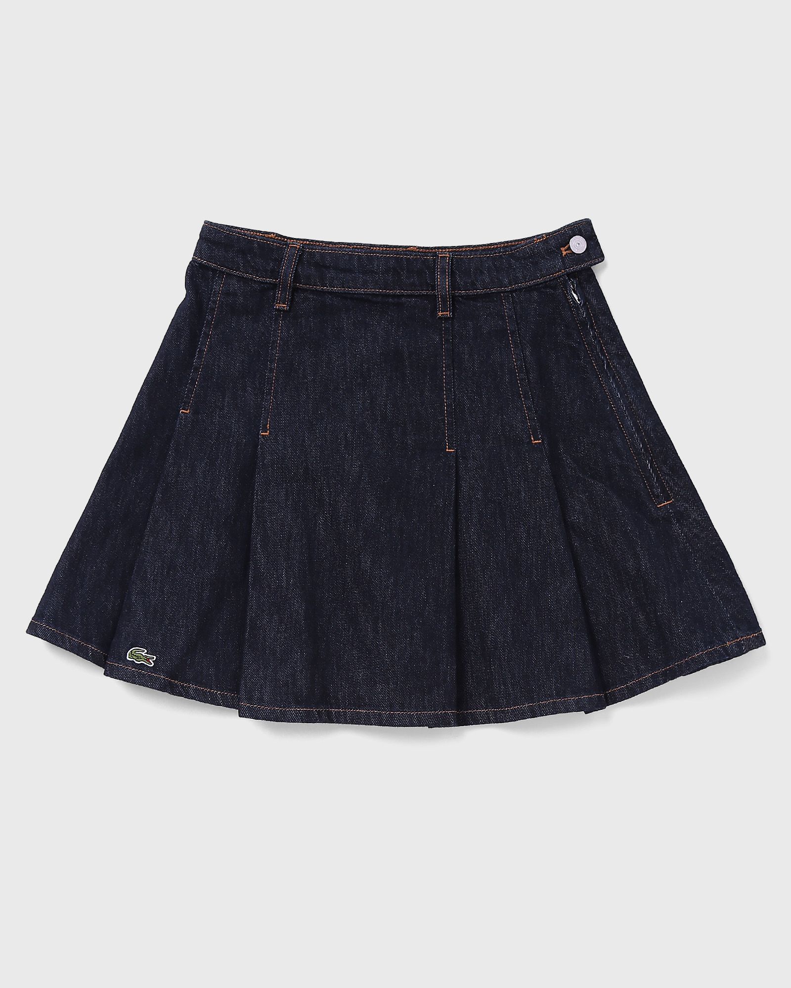 Lacoste 숏 플리츠 데님 스커트