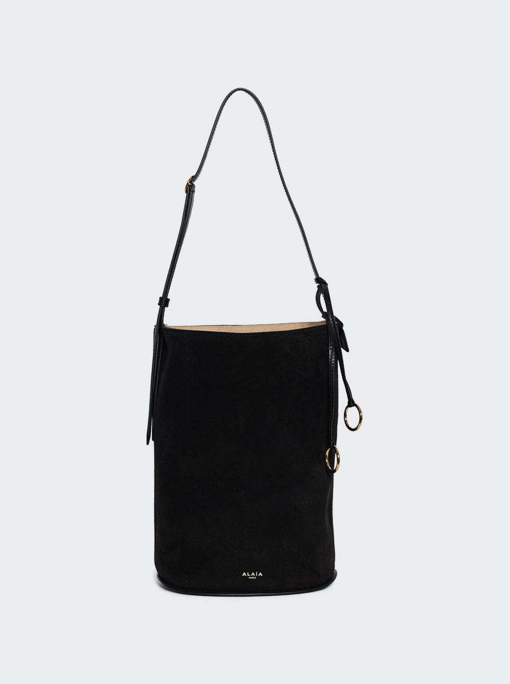 ALAIA 힙 스웨이드 버킷백
