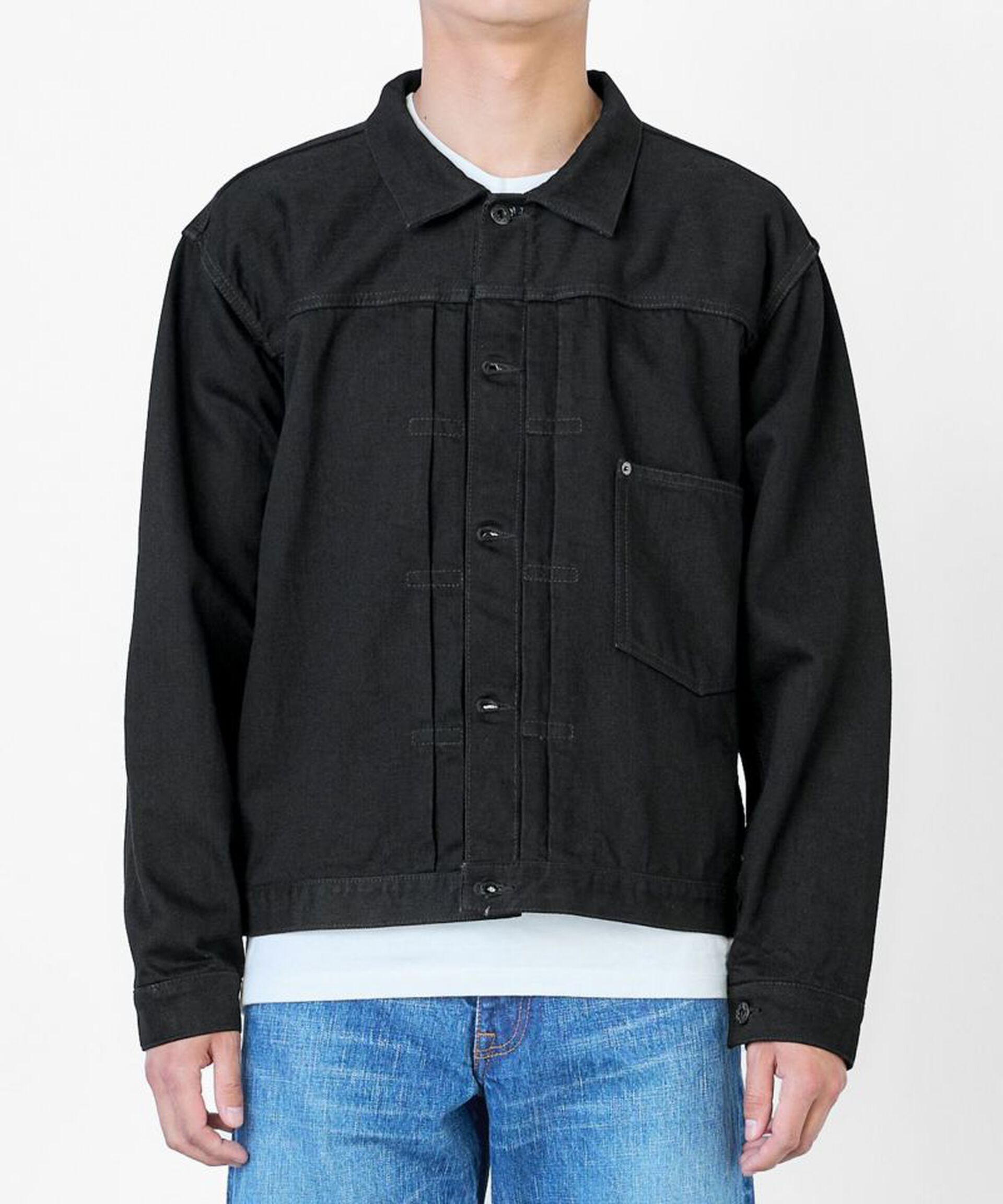 JAPAN BLUE JBOT11033A 14OZ 블랙 데님 1ST 타입 자켓