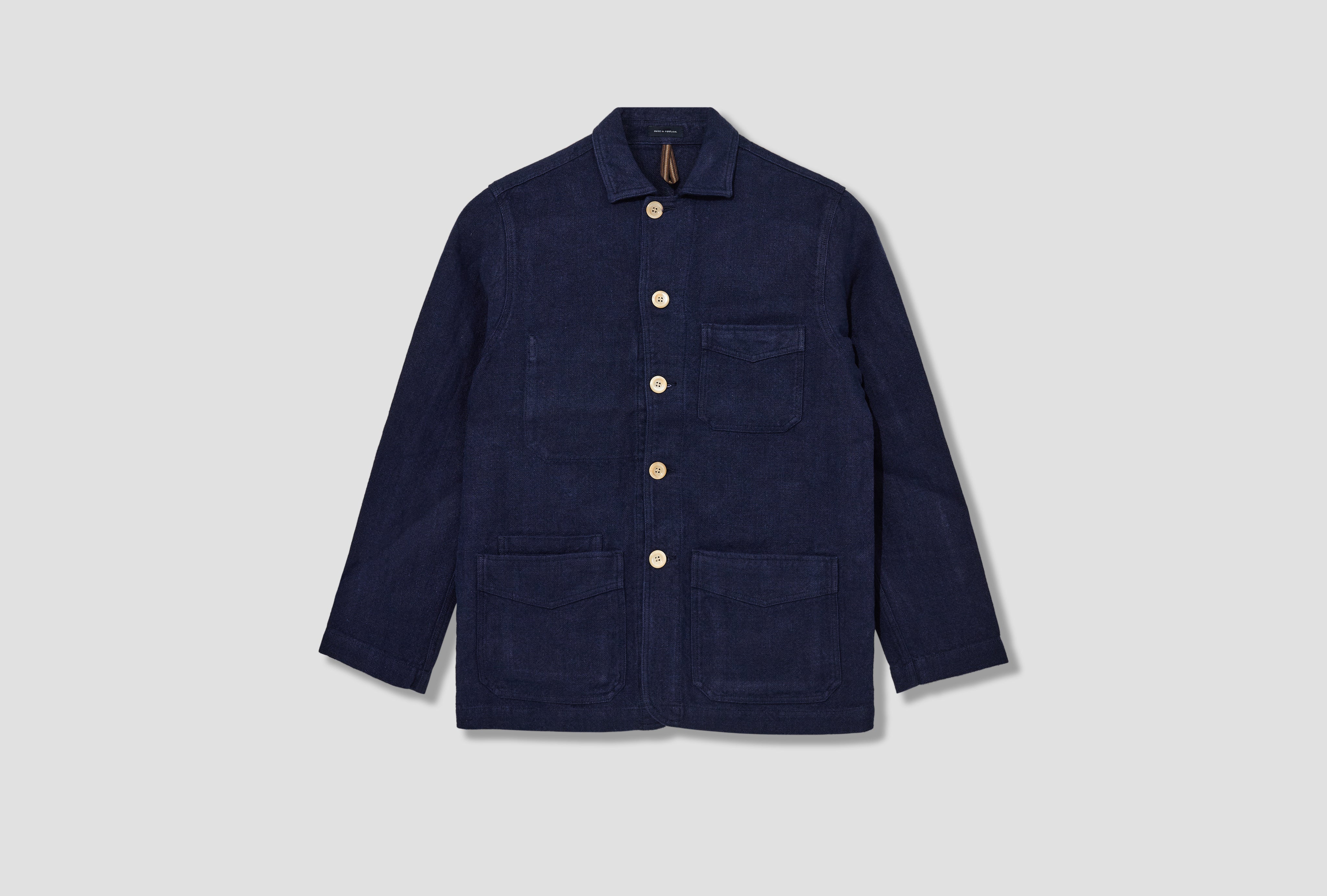 DRAKE'S 헤비 리넨 5포켓 초어 자켓 DR2A1B 22085-06