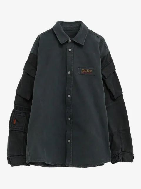 MARTINE ROSE 로고 패치 셔츠
