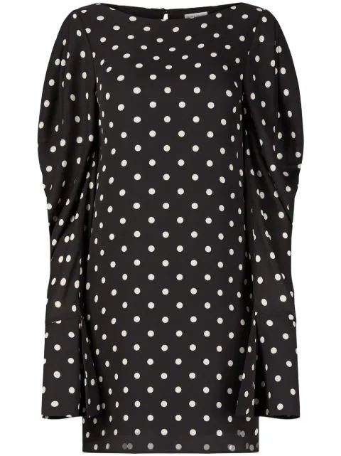 NINA RICCI 폴카 도트 프린트 시프트 드레스