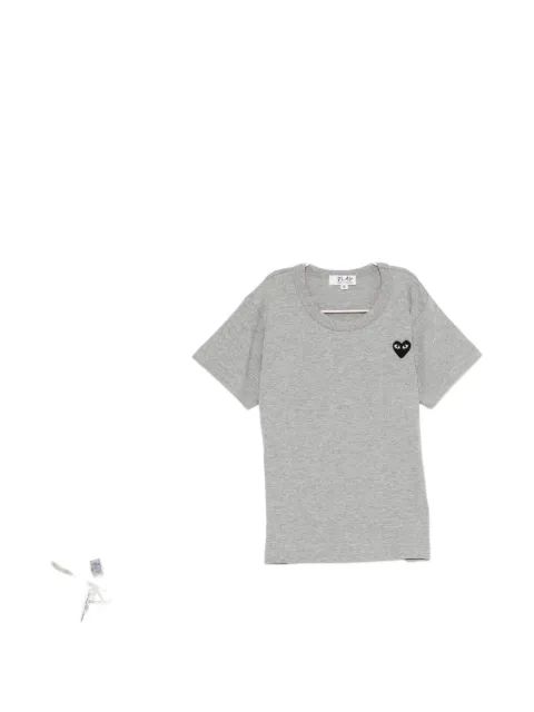 Comme Des Garçons Play Kids 하트 로고 패치 티셔츠