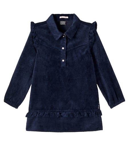 Scotch & Soda Kids 러플 코듀로이 드레스