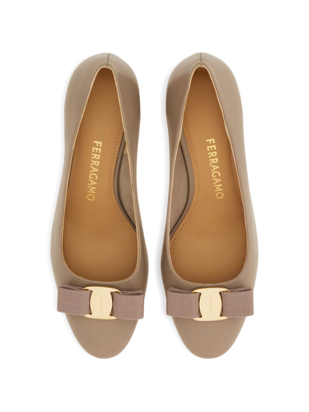 SALVATORE FERRAGAMO 가죽 디콜레테