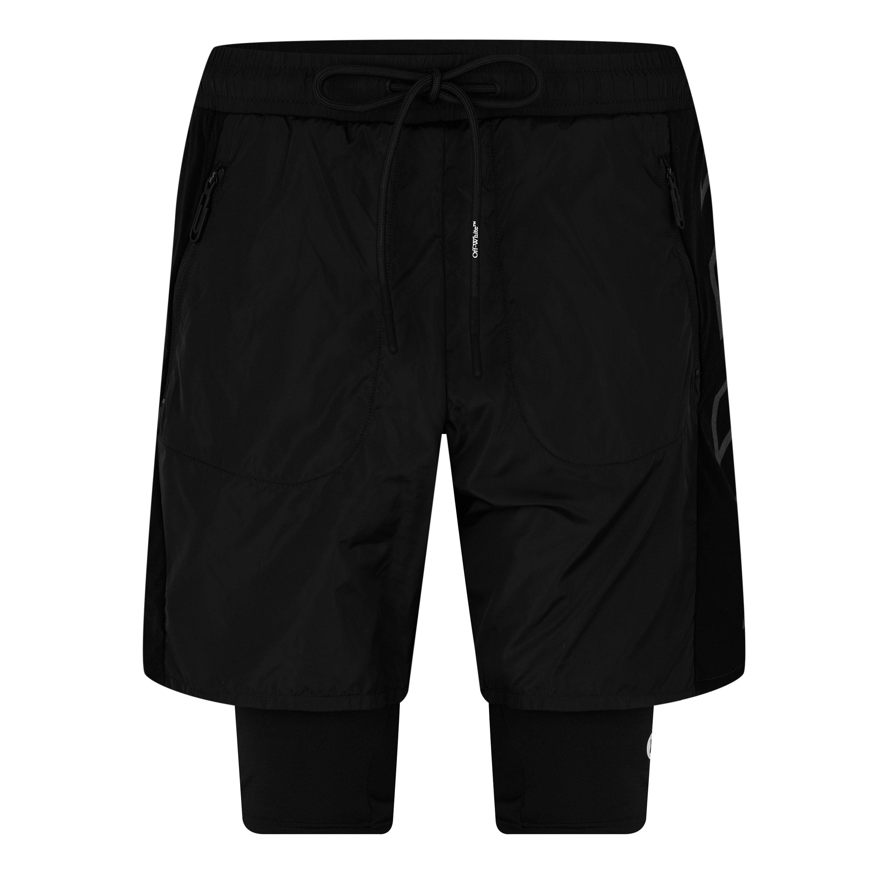 OFF-WHITE 남성 다이아그 애로우 2-in-1 트랙수트 반바지
