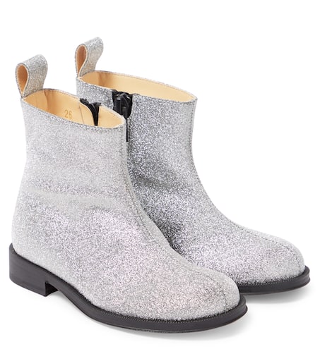 Christian Louboutin Kids 부티누 글리터 앵클 부츠