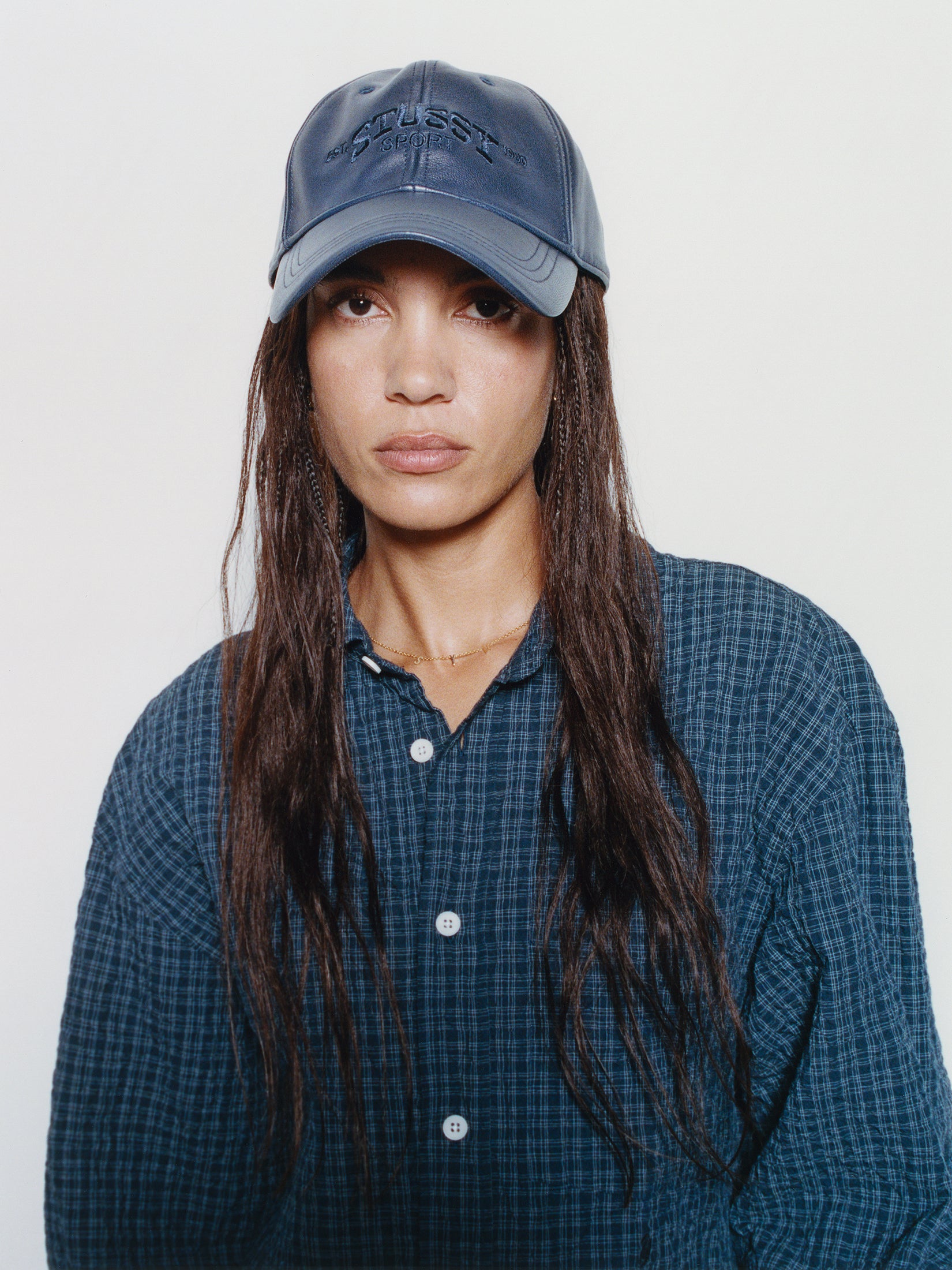 STUSSY 스포츠 가죽 캡