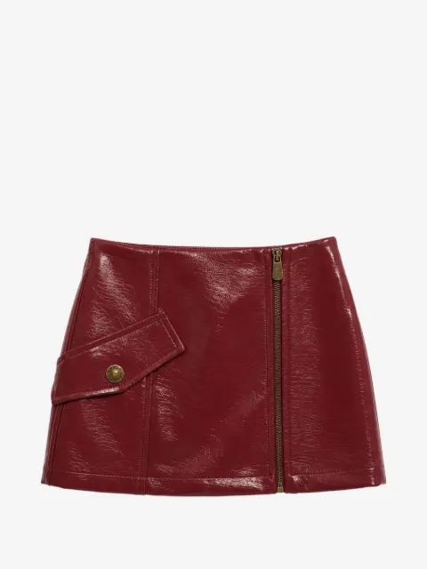 Pinko Kids 크링클 마감 집업 스커트