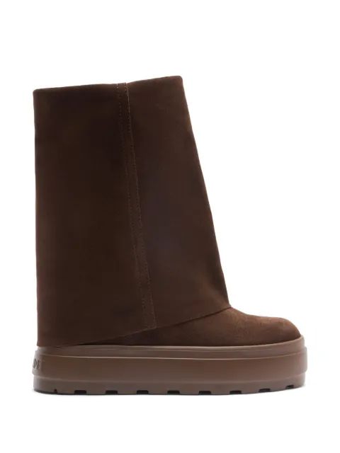 CASADEI 더블 페이스 폴드 오버 플랫폼 부츠