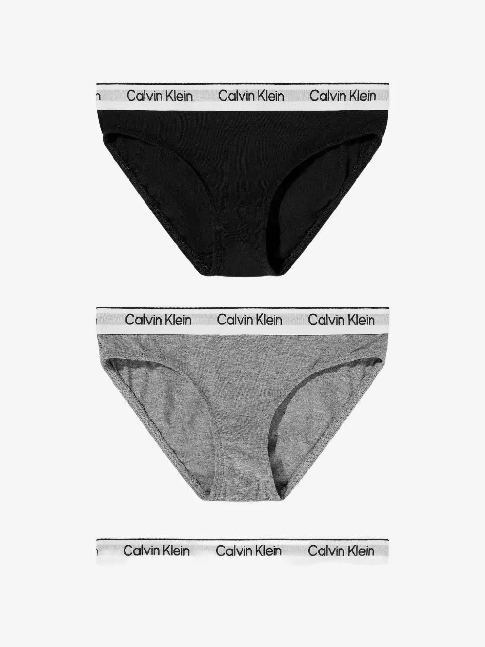 Calvin Klein Kids 로고 밴드 브리프 3팩