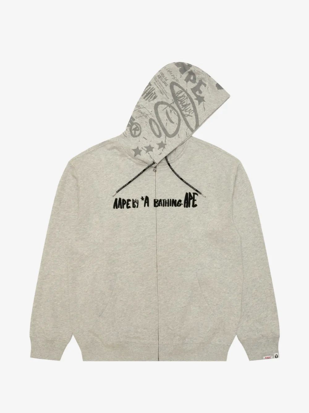 AAPE by A Bathing Ape 그래픽 프린트 집업 후드