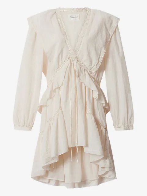 ISABEL MARANT ETOILE 담야 레이스 러플 미니 드레스