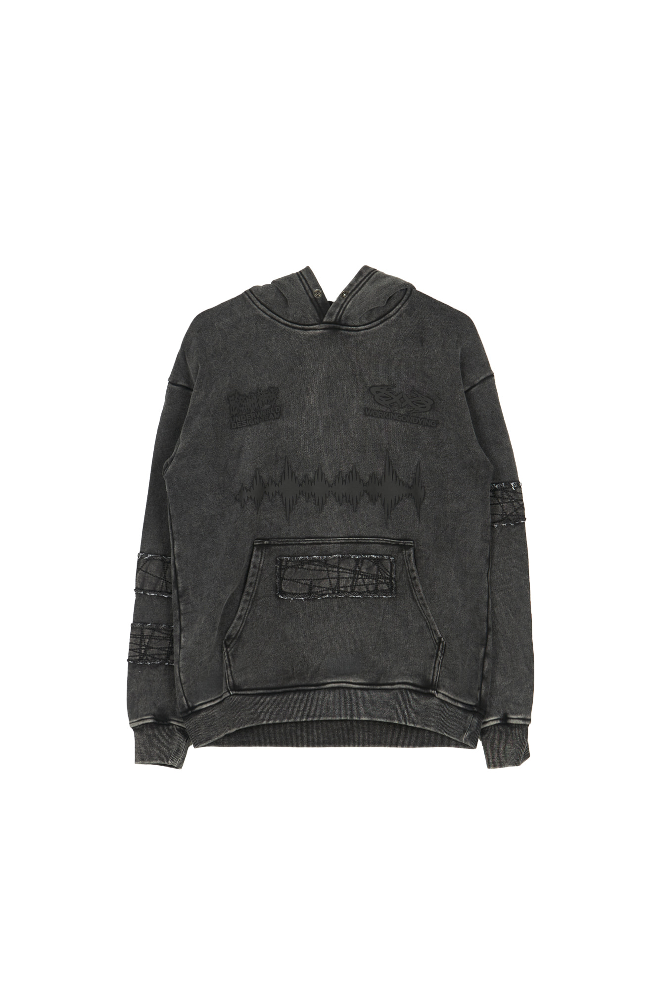 RECKLESSSCHOLARS WOD Stonewash Patch Hoodie