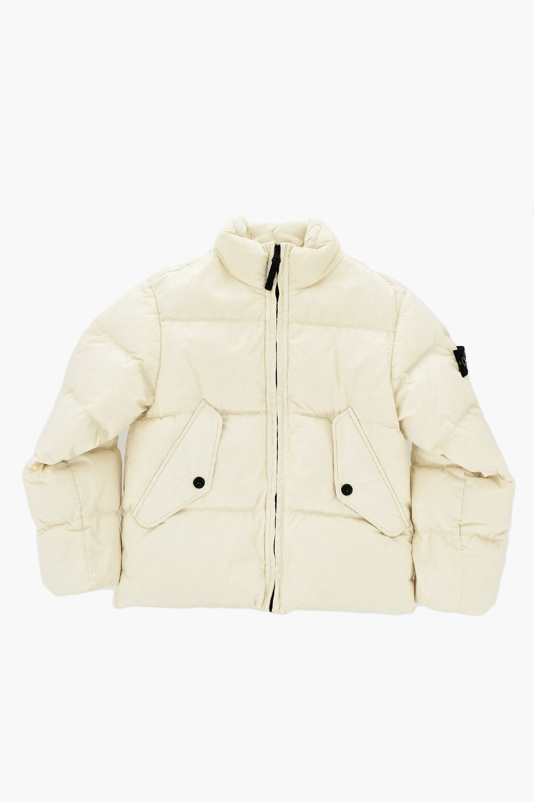 Stone Island Junior 플랩 포켓 퀼팅 퍼프 자켓