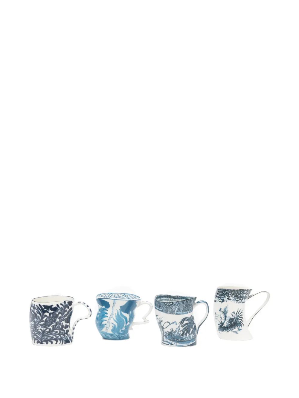 Seletti 디에엘 포슬린 머그 4팩 세트