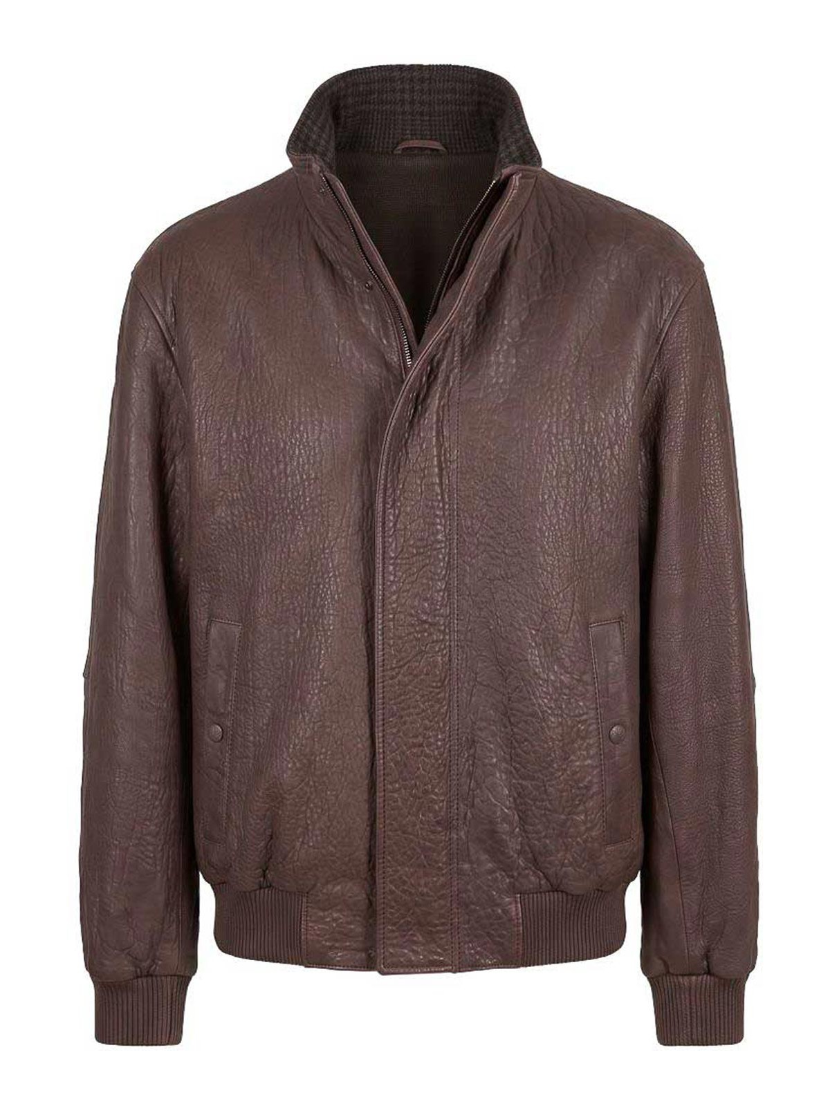 Lardini 가죽 봄버 자켓