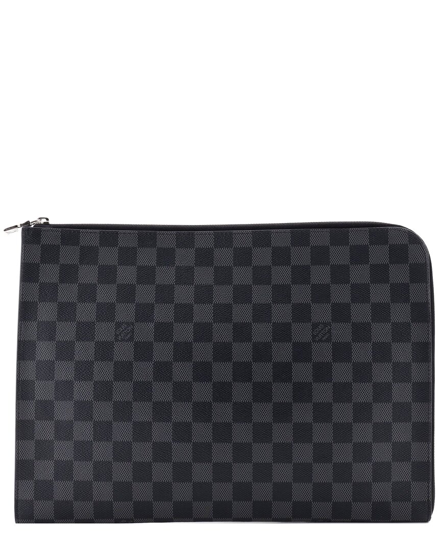 LOUIS VUITTON 다미에 그래픽 지퍼 포쉐트 주르 GM