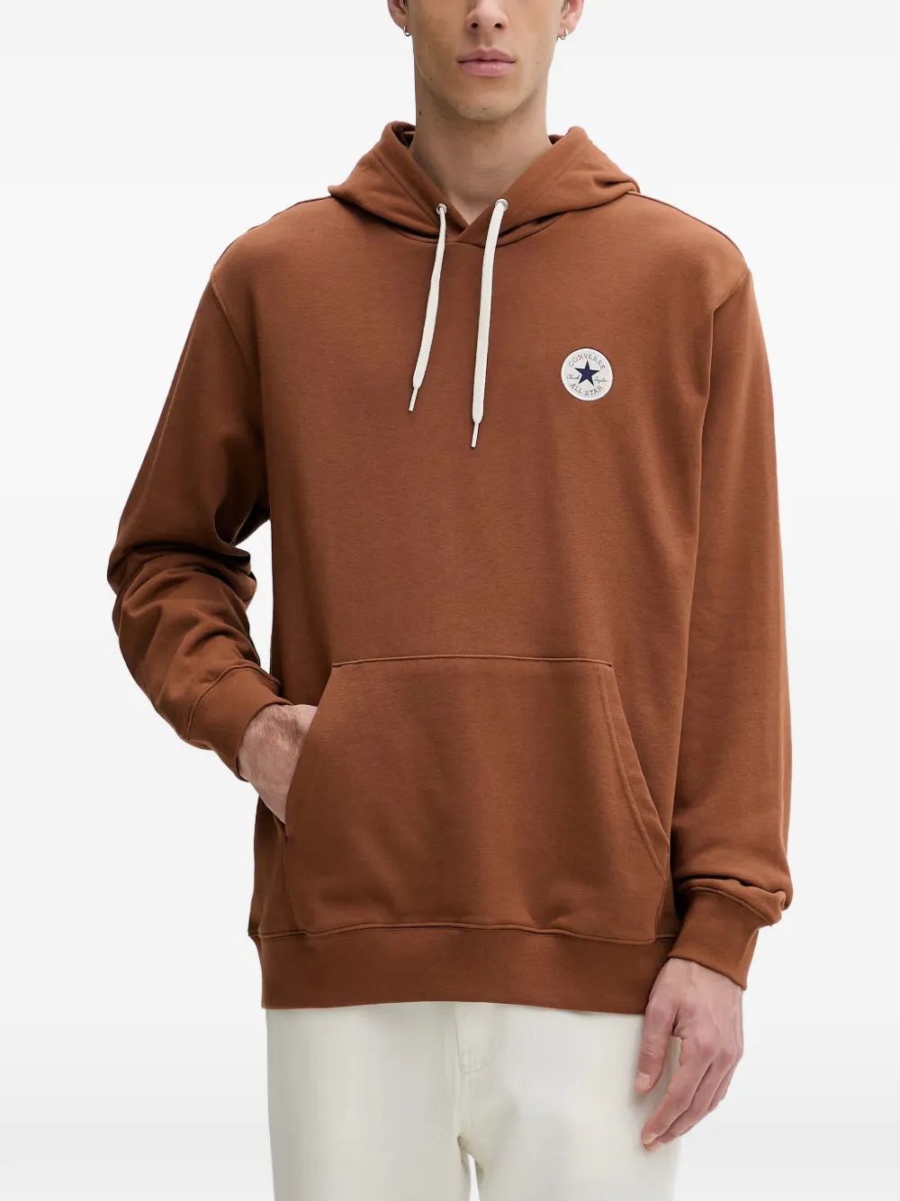 CONVERSE 척 테일러 로고 패치 후드티