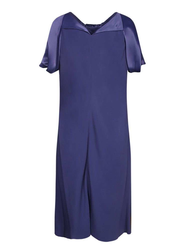 ALBERTA FERRETTI 보우 케이프 슬리브 드레스