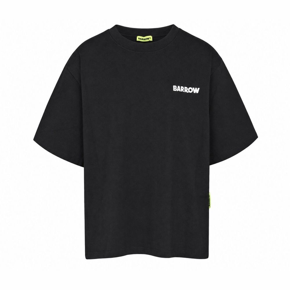 Barrow kids 로고 프린트 크루넥 티셔츠