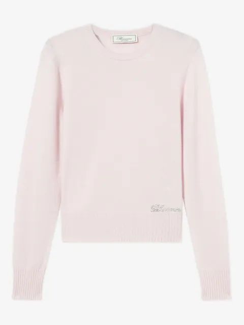 Blumarine 로고 자수 스웨터