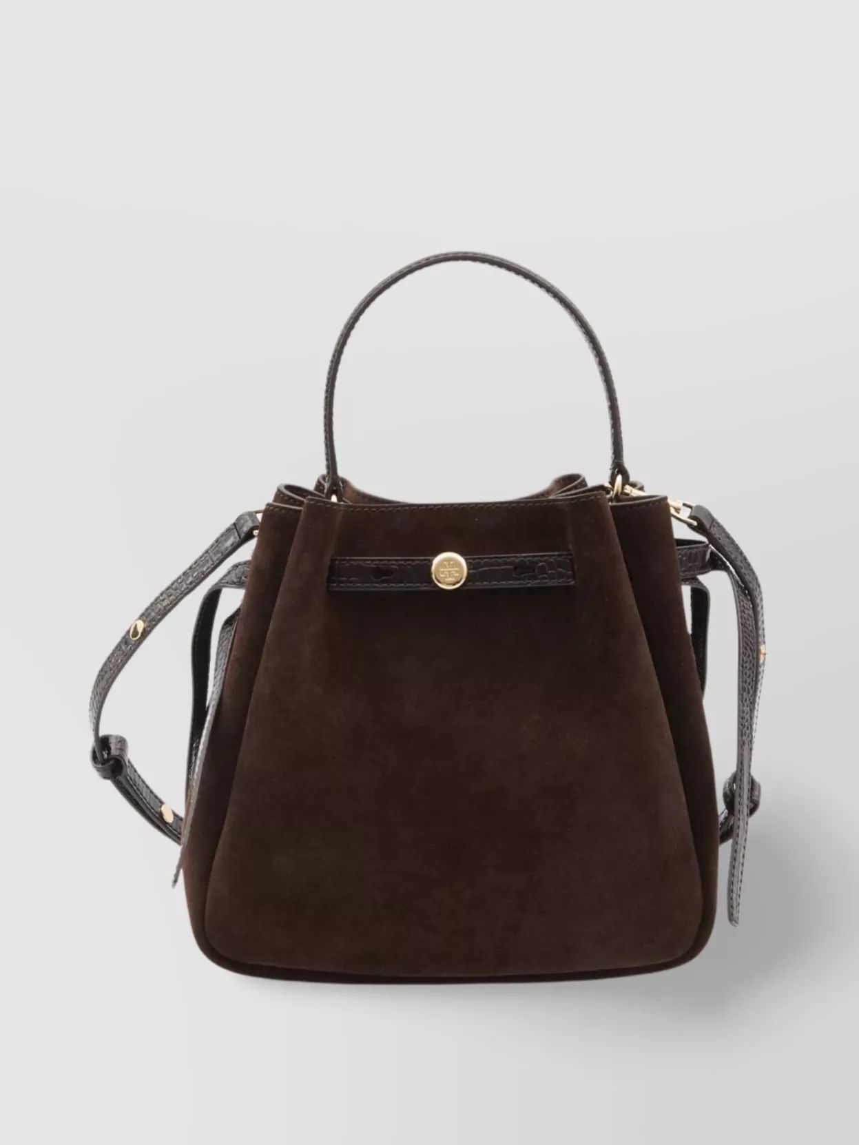 TORY BURCH 로미 버킷백 스웨이드