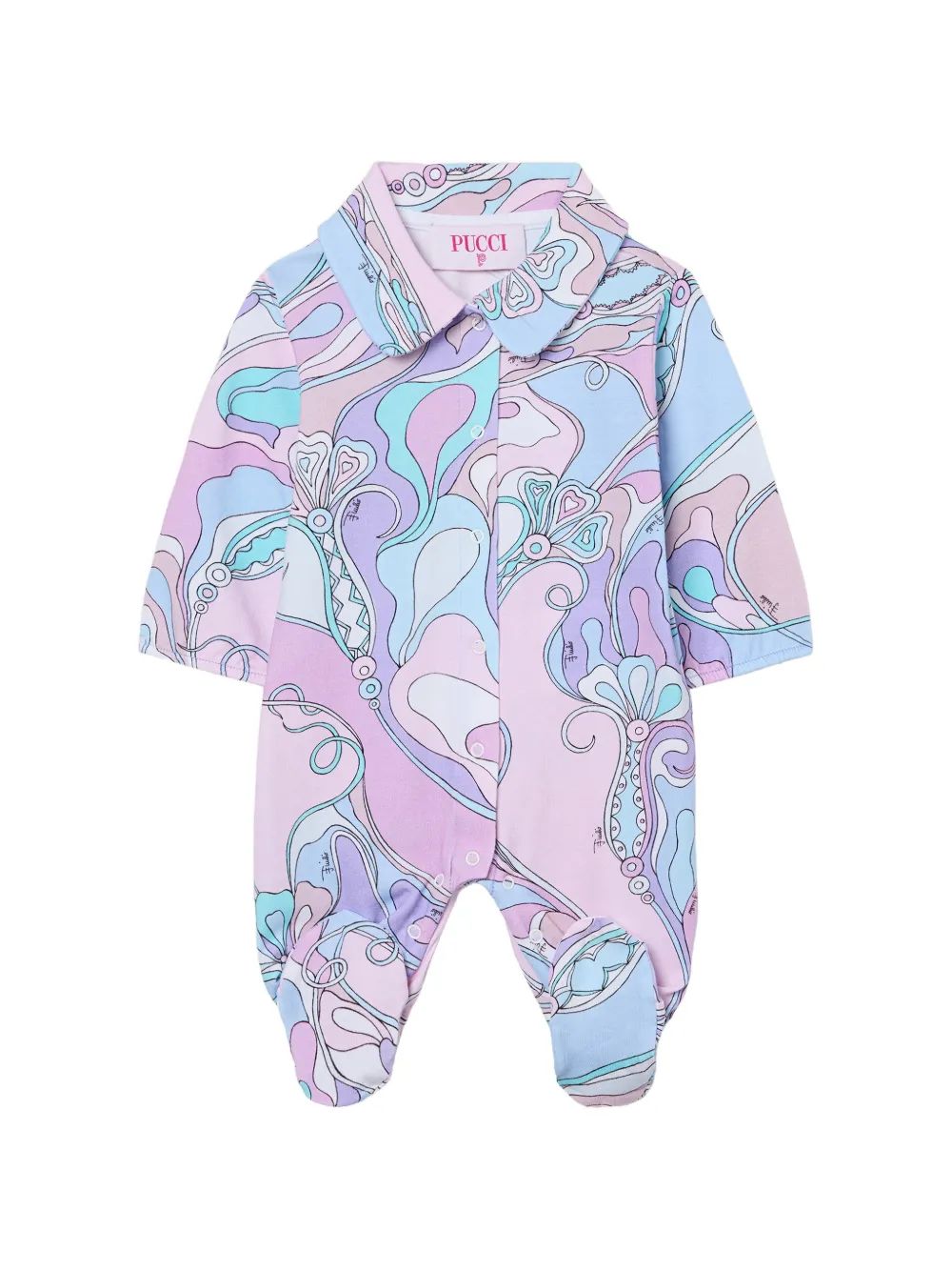 PUCCI KIDS 오르키데이 프린트 파자마