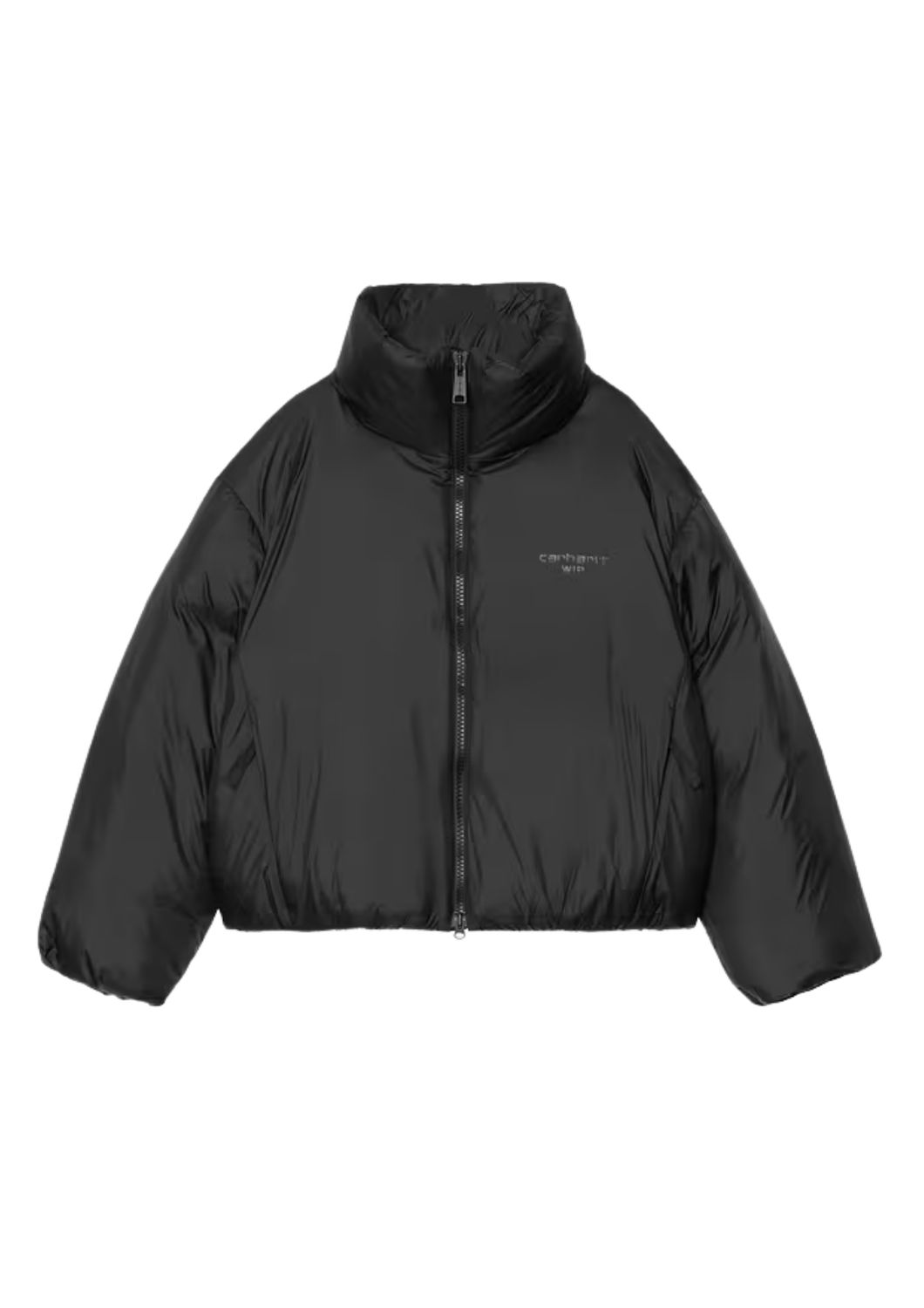 CARHARTT 블랙 데미 합성 다운 리사이클 나일론 퍼퍼 자켓