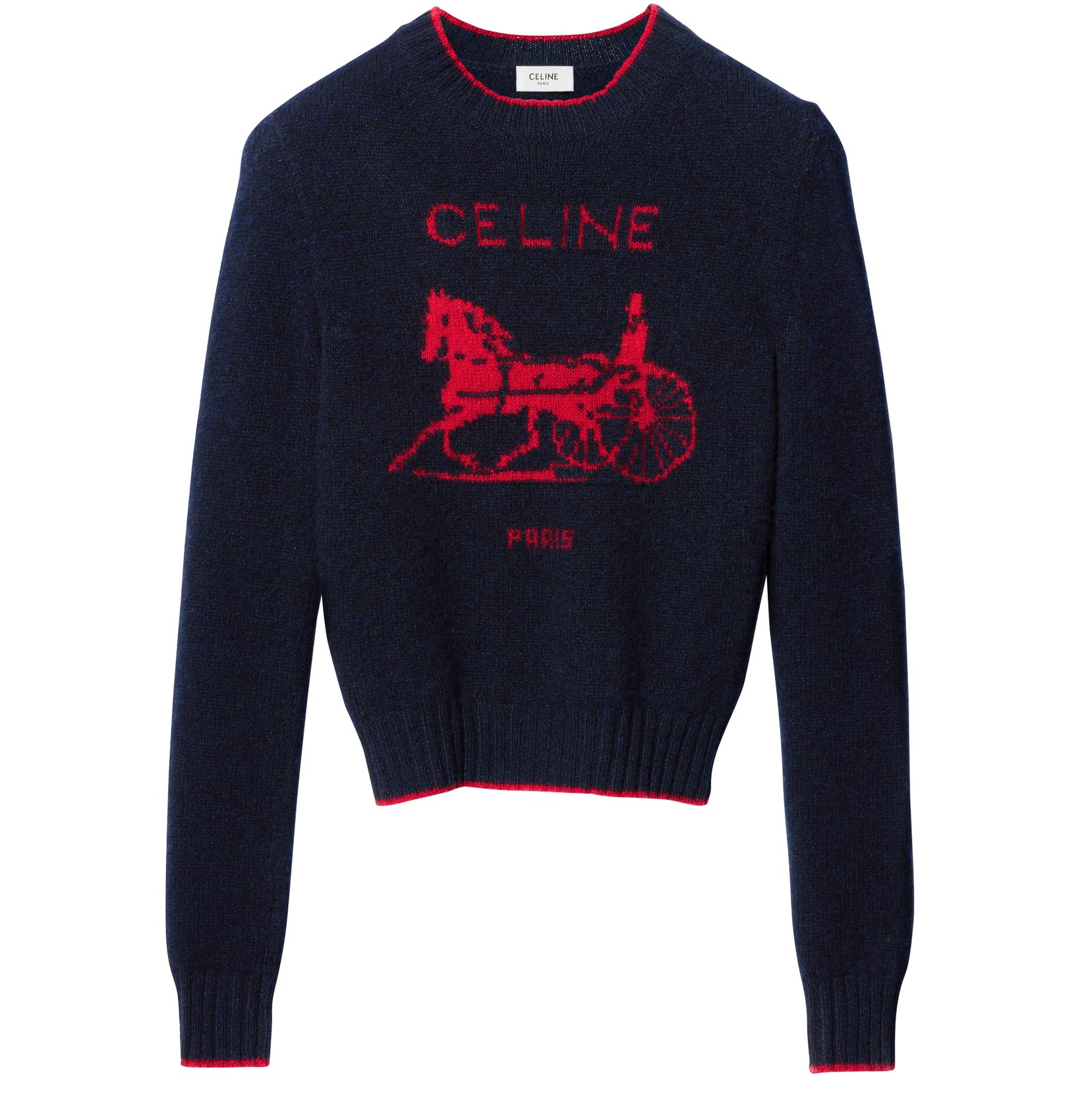 CELINE 크루넥 램스울 맨투맨