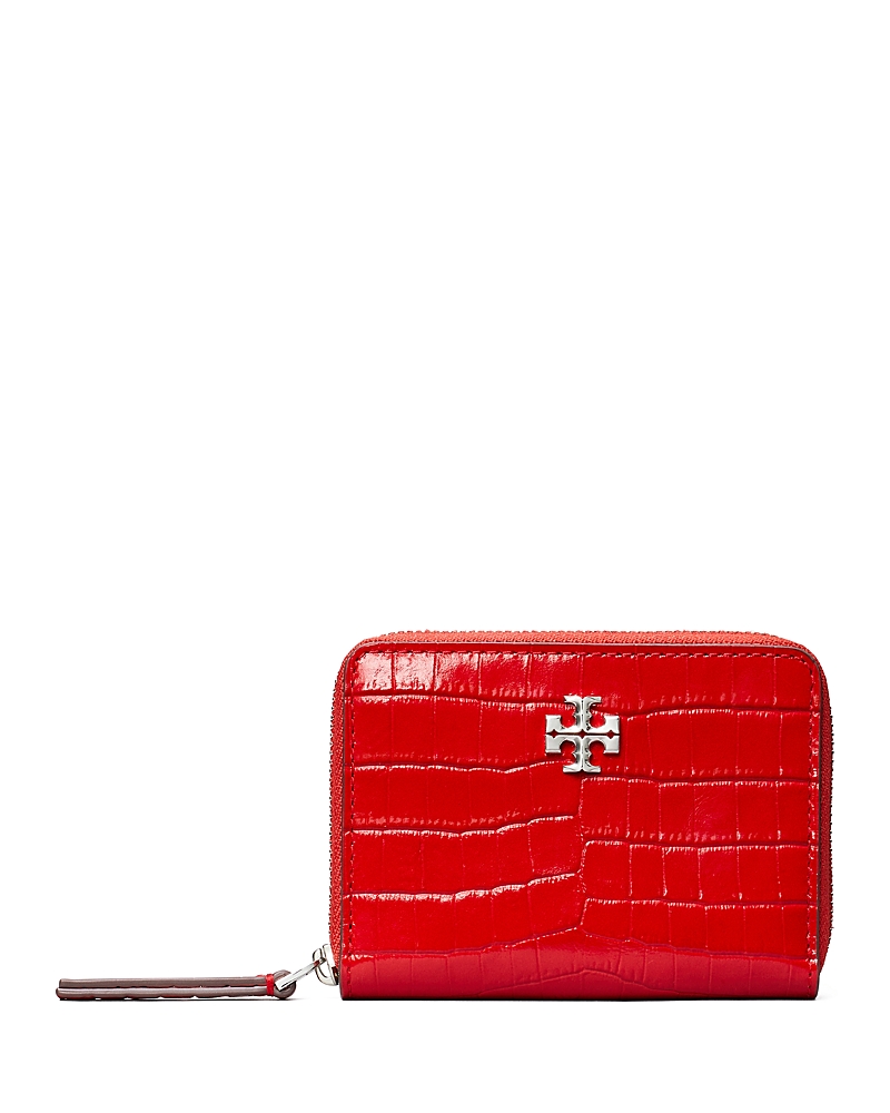 TORY BURCH 키라 가죽 소형 지퍼 지갑