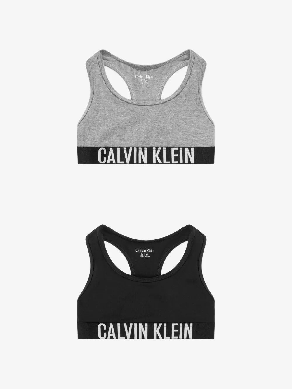 Calvin Klein Kids 인텐스 파워 로고 테이프 브라렛 세트
