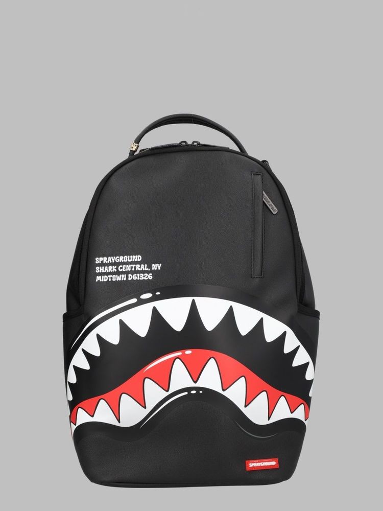 Sprayground Kids 샤크 센트럴 그래픽 백팩