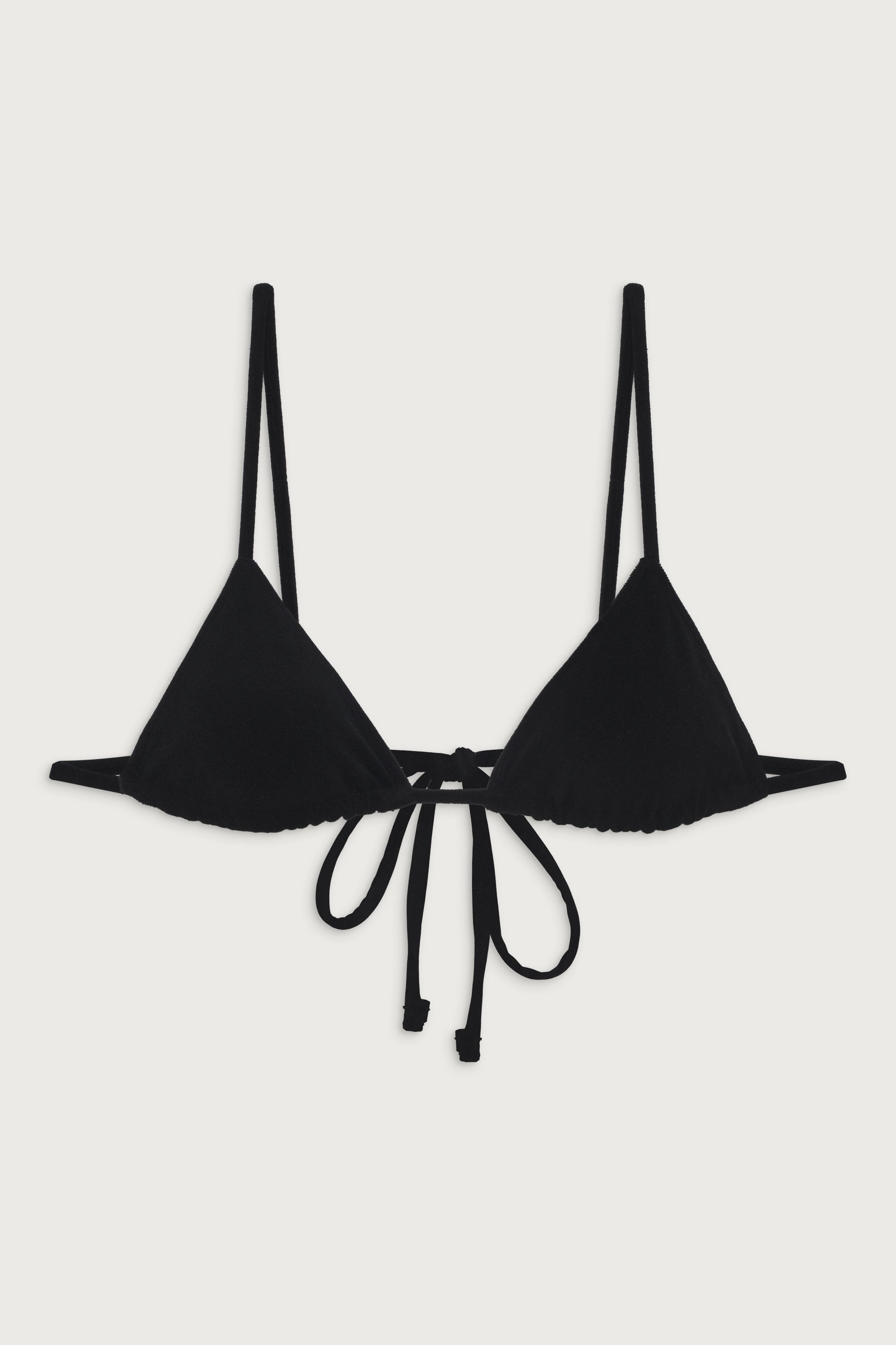 Frankies Bikinis 루미나 삼각 비키니 탑 블랙