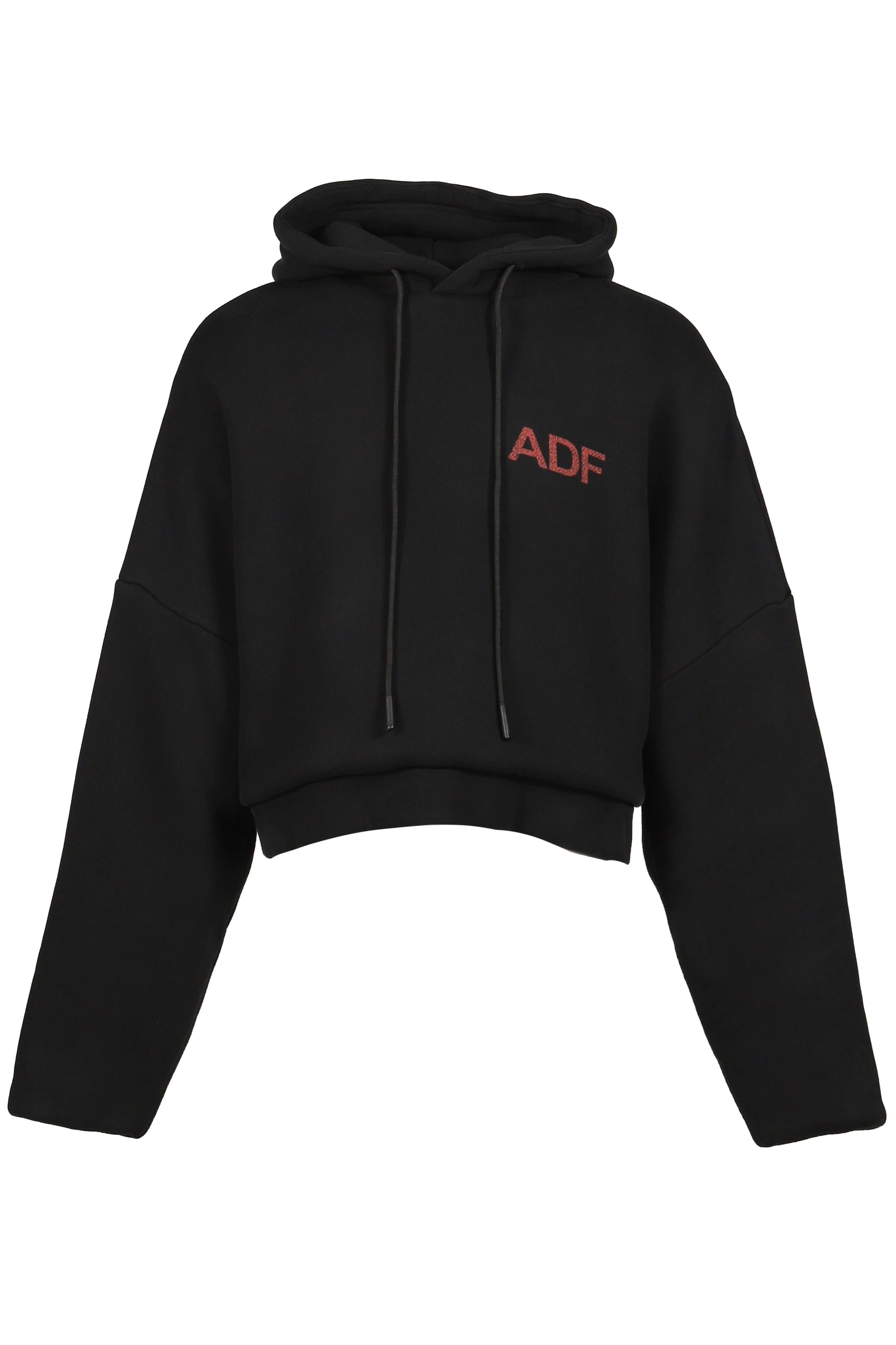 ARNODEFRANCE 메가 크롭 후드티