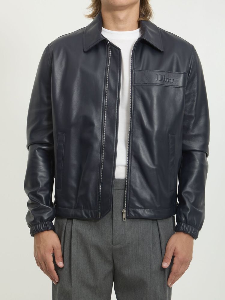 Dior Homme 집업 가죽 자켓