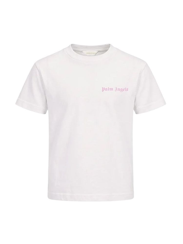 Palm Angels Kids 로고 프린트 크루넥 티셔츠