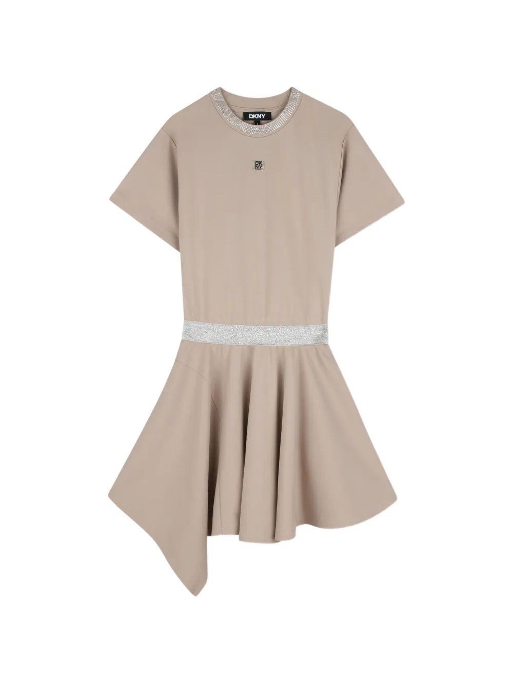 Dkny Kids 비대칭 라인스톤 장식 원피스