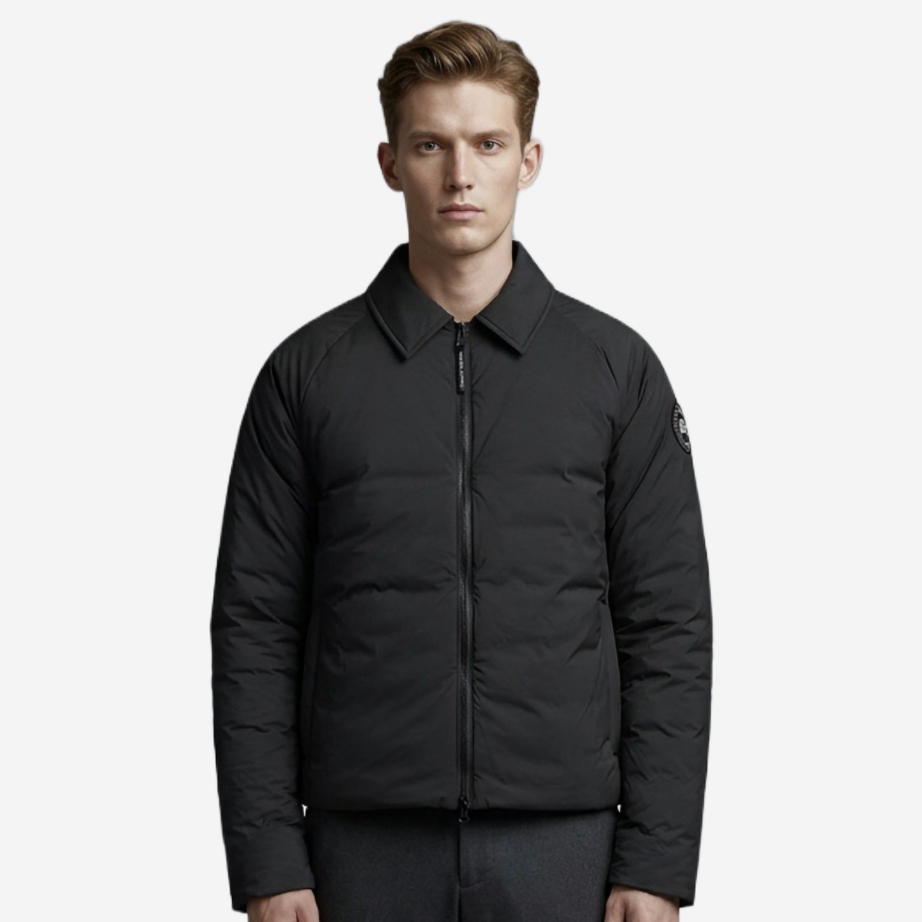 CANADA GOOSE 로지 블랙 디스크트랙 자켓