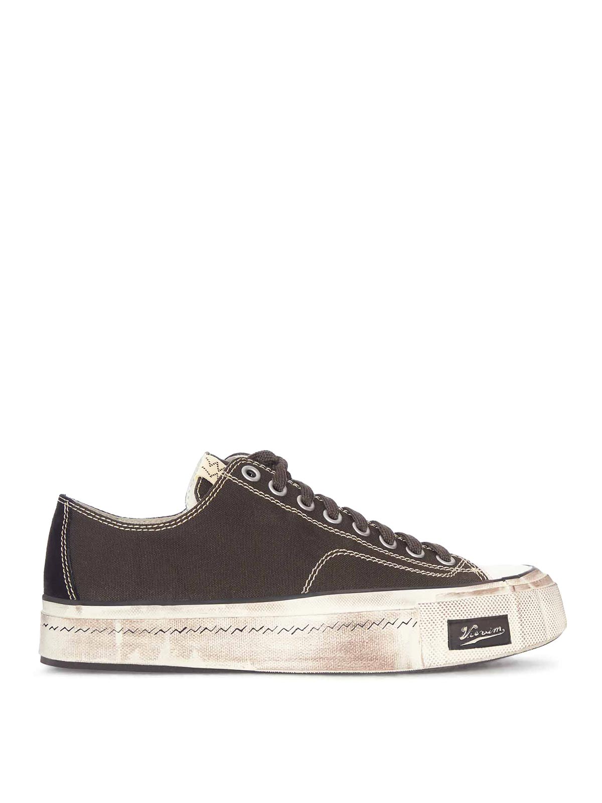Visvim 스카그웨이 로우 패튼 로우탑 캔버스 스니커즈