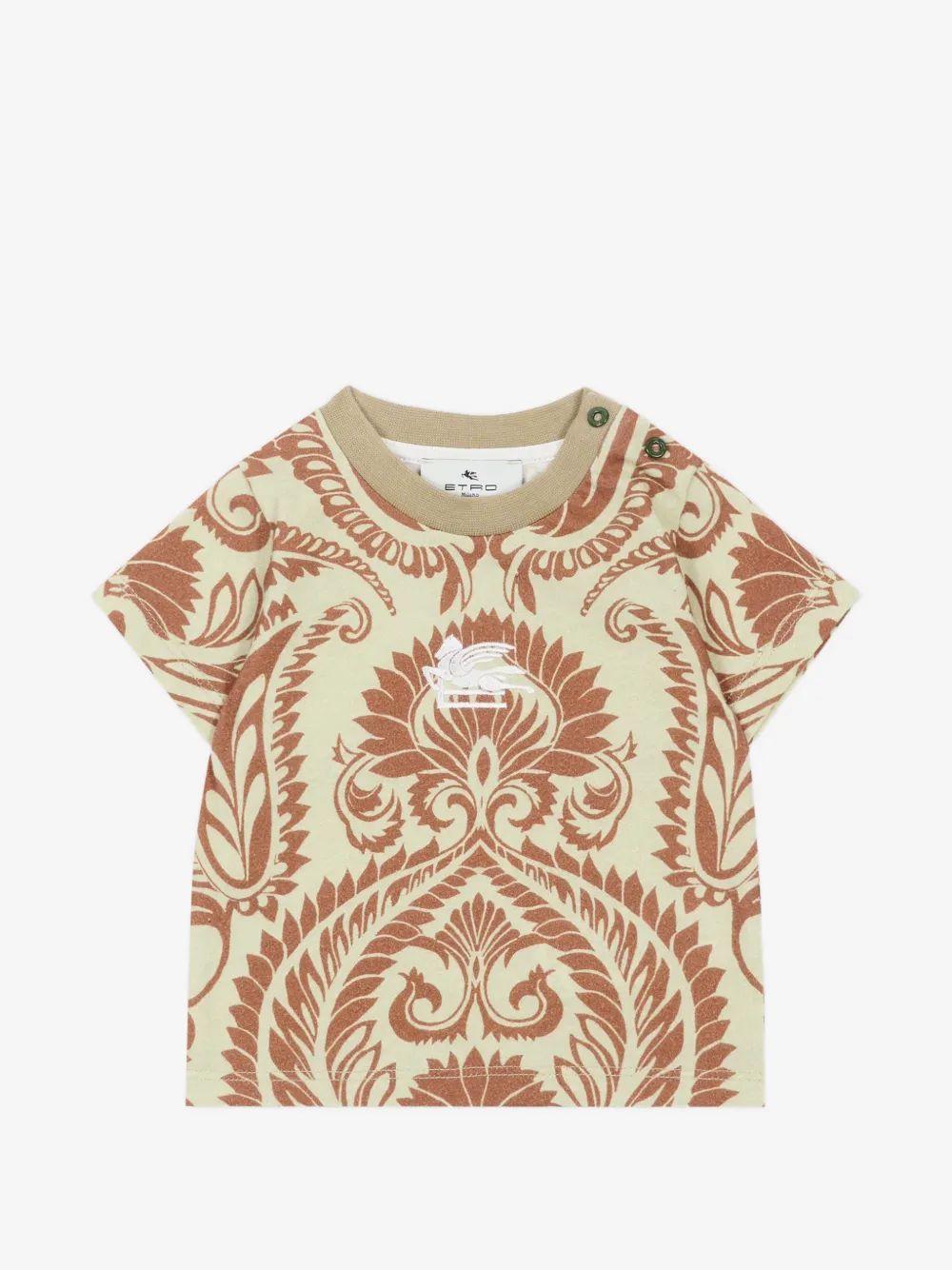 ETRO KIDS 페가수스 페이즐리 프린트 티셔츠