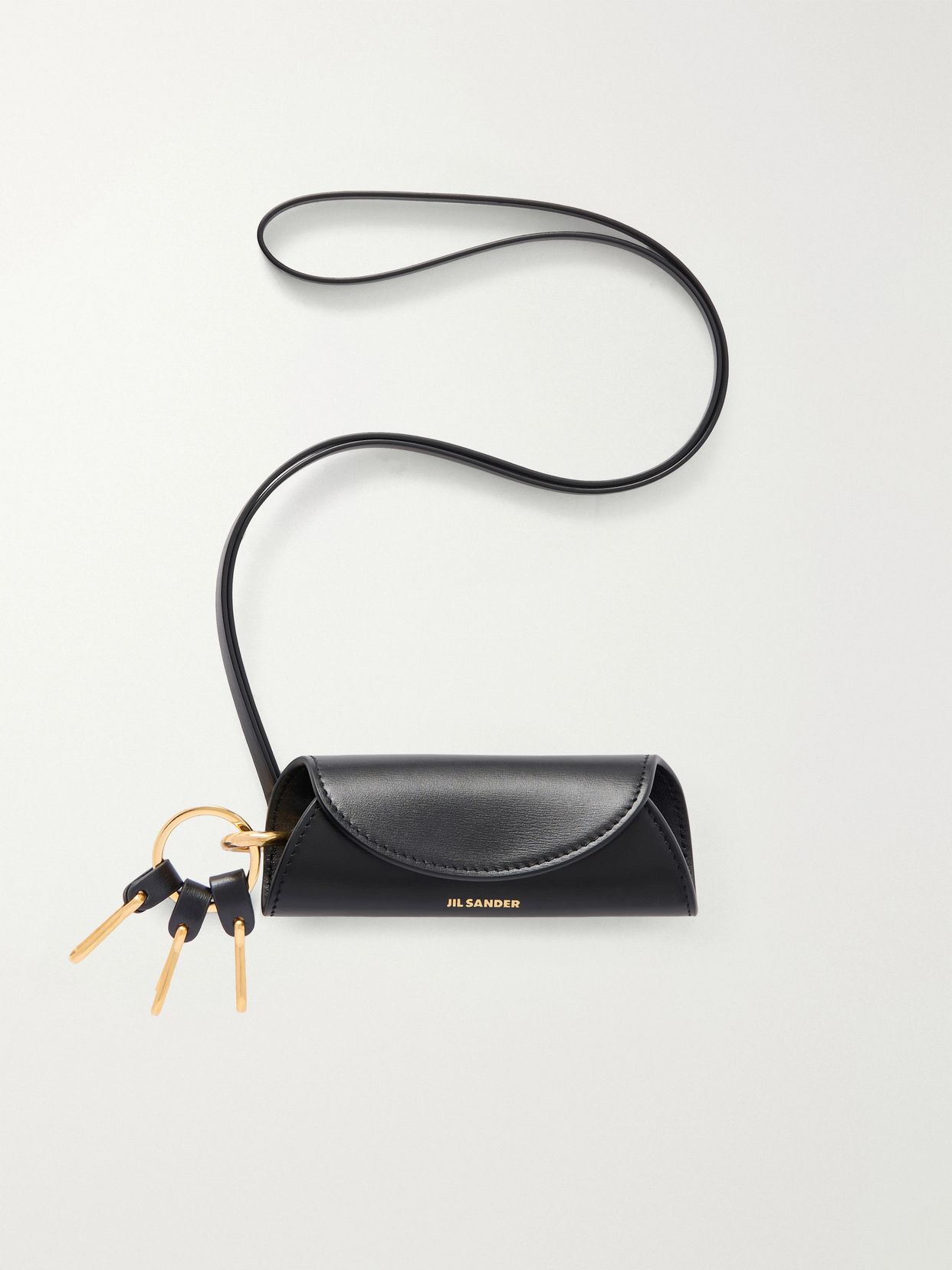 JIL SANDER 가죽 열쇠고리