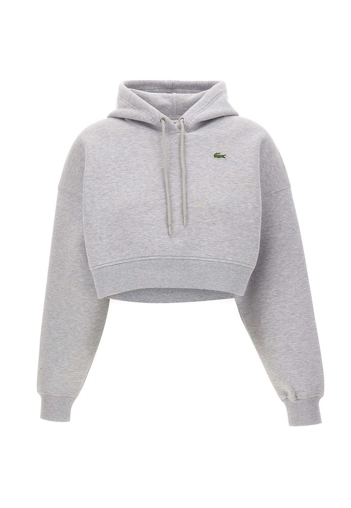 Lacoste 크롭드 오버사이즈 후드티