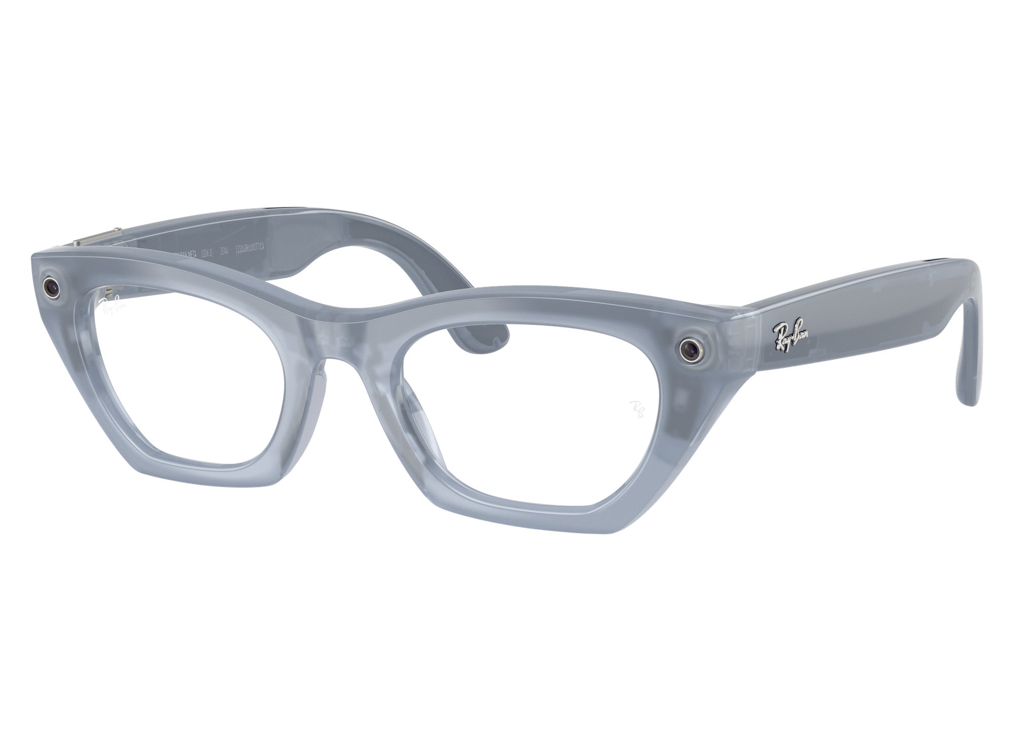 Ray Ban 메타 제나 (3세대) 선글라스 밀키 그레이 라일락 트랜지션스 코퍼 렌즈