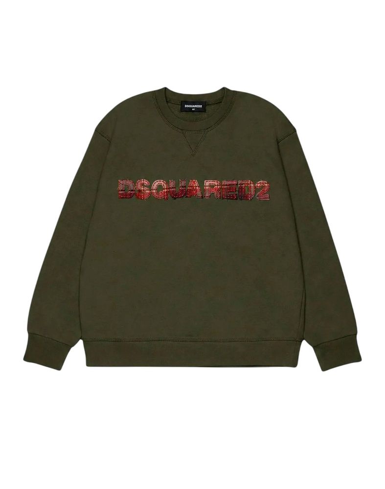 Dsquared 2 kids 로고 자수 맨투맨