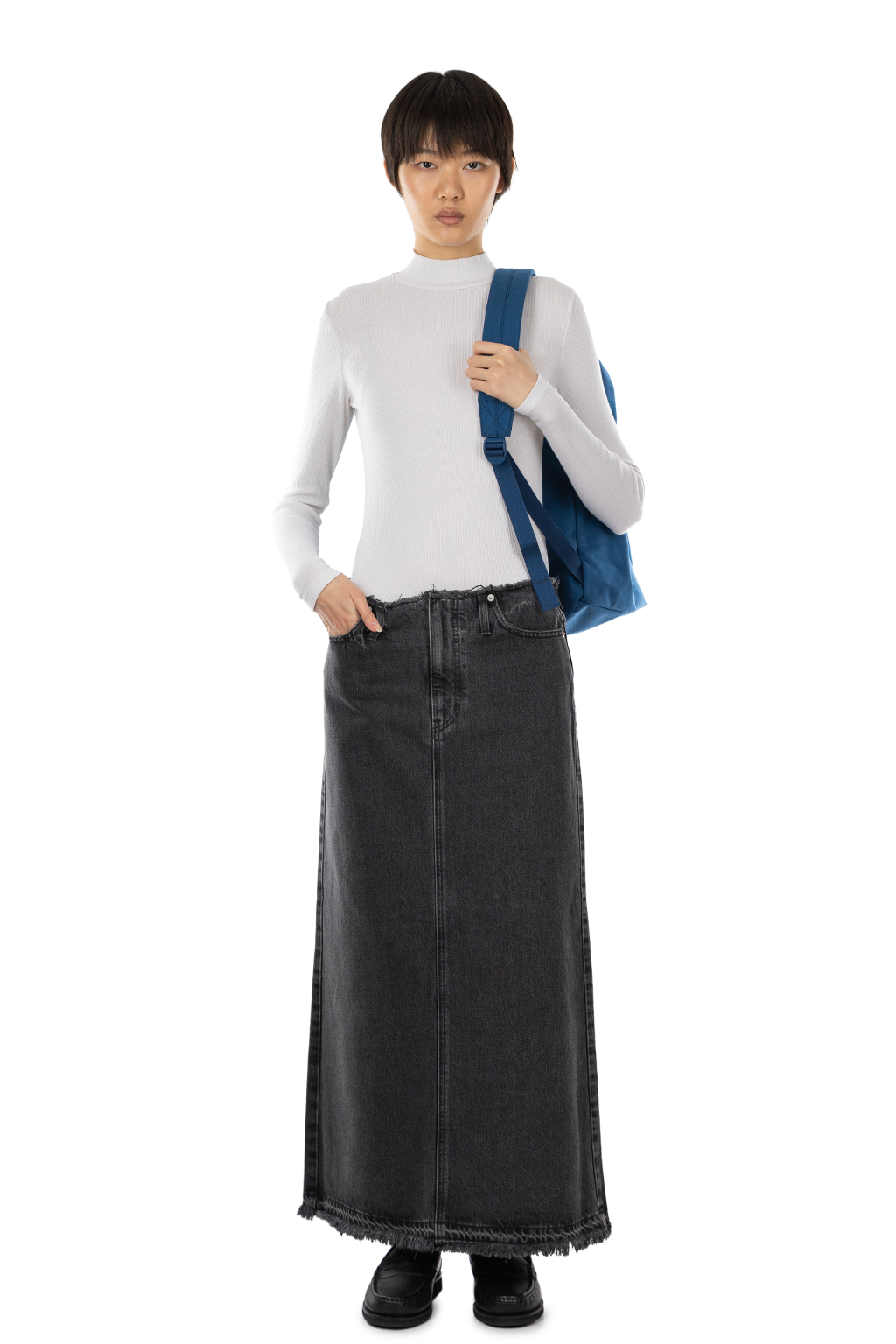 YLÈVE 13.5oz 데님 스커트